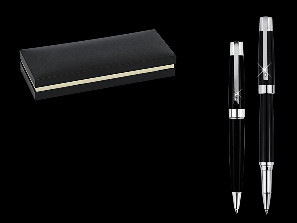 Silver Black Kalem Set 